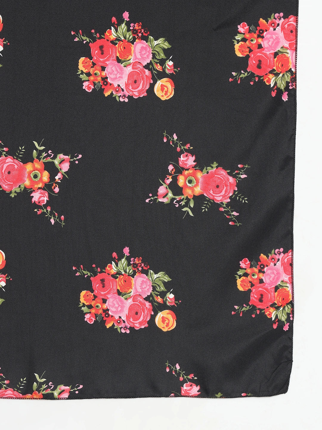 Women's Floral Printed Maxi Dress with Dupatta
