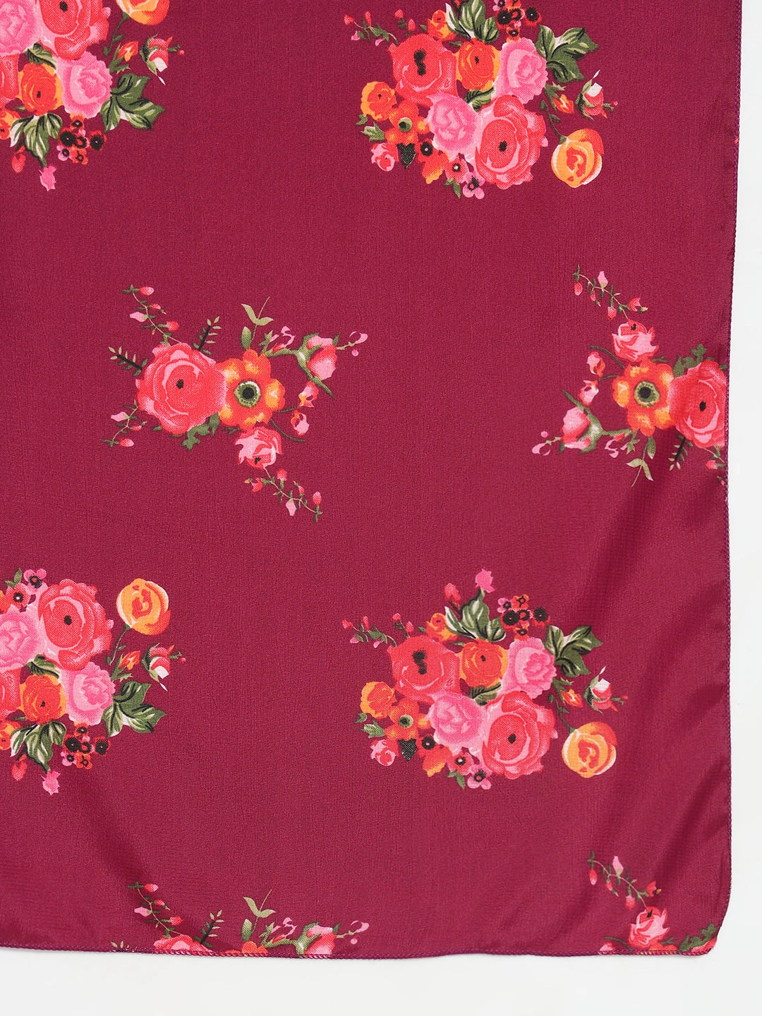 Women's Floral Printed Maxi Dress with Dupatta